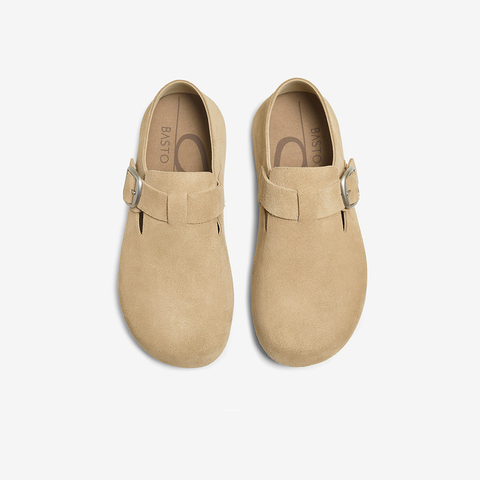 百思图2025秋季新款商场同款勃肯鞋时尚复古休闲女单鞋D3375CM5