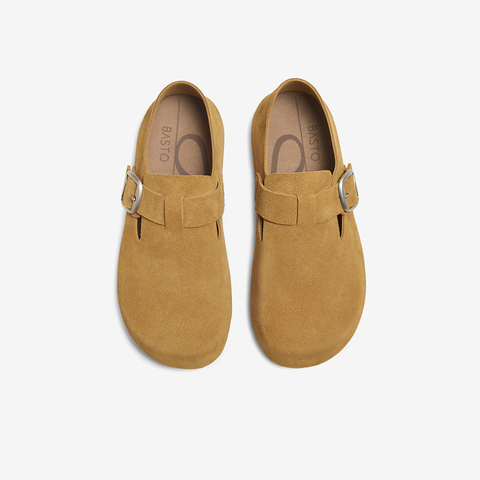 百思图2025秋季新款商场同款勃肯鞋时尚复古休闲女单鞋D3375CM5