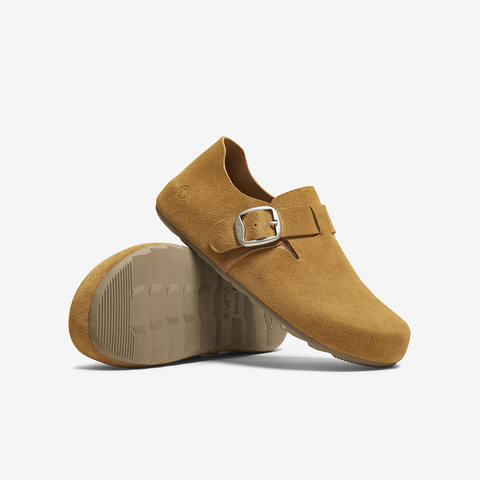 百思图2025秋季新款商场同款勃肯鞋时尚复古休闲女单鞋D3375CM5