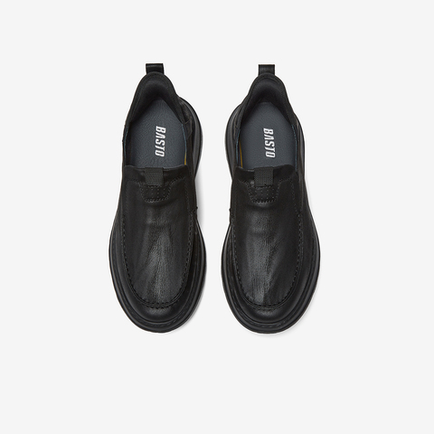 百思图2025秋季新款商场同款乐福鞋时尚潮流男休闲皮鞋K8970CM5