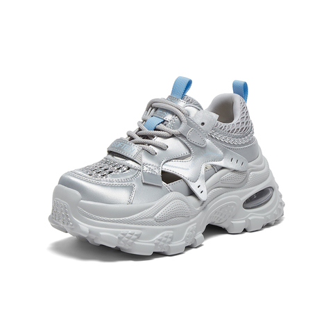 百思图2025夏季新款商场同款老爹鞋时尚厚底增高女休闲鞋G5081BM5