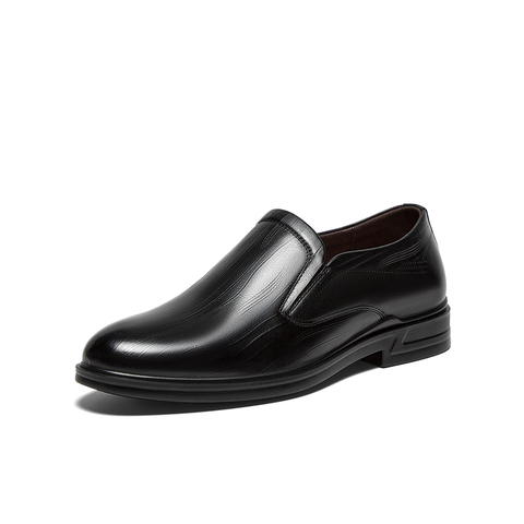 百思图2025秋季新款商场同款乐福鞋简约商务男休闲皮鞋41816CM5