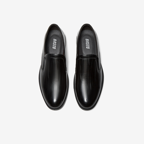 百思图2025秋季新款商场同款乐福鞋简约商务男休闲皮鞋41816CM5