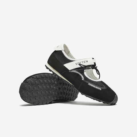 百思图2025秋季新款时尚复古休闲玛丽珍芭蕾舞鞋女单鞋D3138CM5