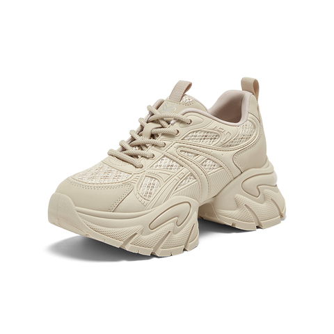 百思图2025秋季新款商场同款老爹鞋时尚厚底增高女休闲鞋G8833CM5