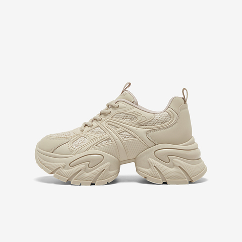 百思图2025秋季新款商场同款老爹鞋时尚厚底增高女休闲鞋G8833CM5