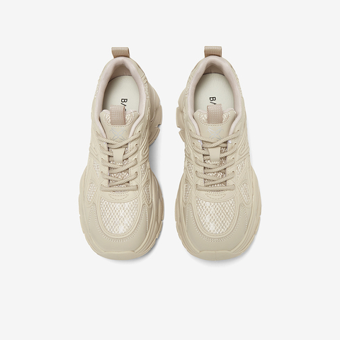 百思图2025秋季新款商场同款老爹鞋时尚厚底增高女休闲鞋G8833CM5