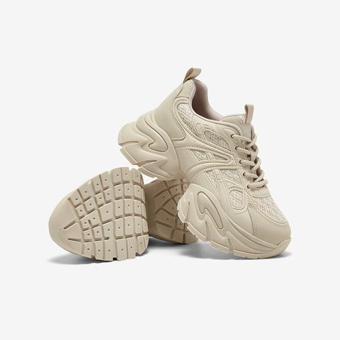 百思图2025秋季新款商场同款老爹鞋时尚厚底增高女休闲鞋G8833CM5