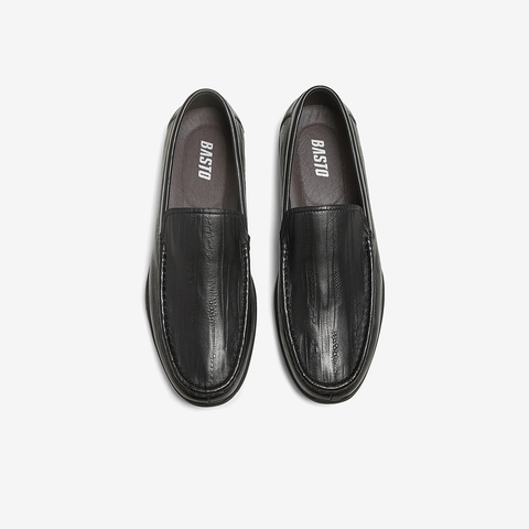 百思图2025秋季新款商场同款乐福鞋简约商务男休闲皮鞋51724CM5