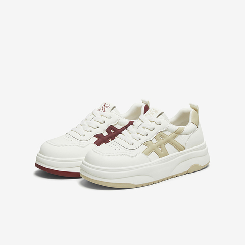 百思图2025秋季新款商场同款板鞋时尚街头潮流女休闲鞋W2025CM5