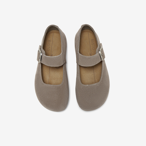 百思图2025秋季新款勃肯鞋时尚复古休闲浅口女单鞋B8771CQ5