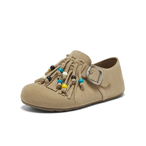 百思图2025秋季新款商场同款勃肯鞋时尚休闲女单鞋BS126CM5