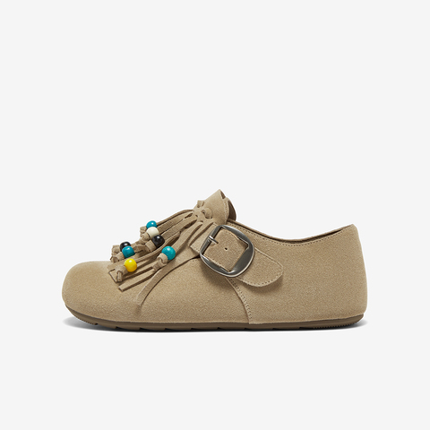 百思图2025秋季新款商场同款勃肯鞋时尚休闲女单鞋BS126CM5