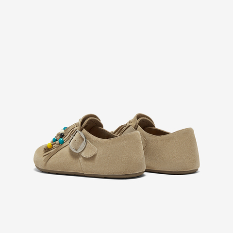 百思图2025秋季新款商场同款勃肯鞋时尚休闲女单鞋BS126CM5