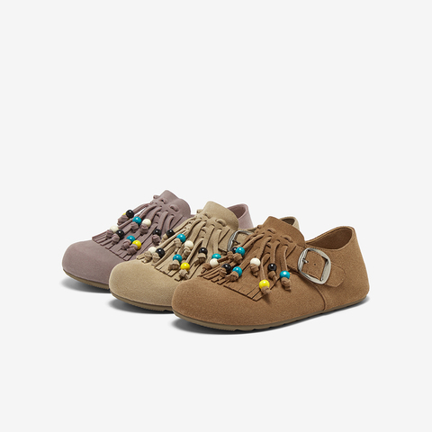 百思图2025秋季新款商场同款勃肯鞋时尚休闲女单鞋BS126CM5