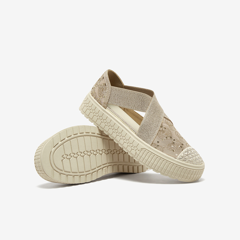 百思图2025夏季新款渔夫鞋时尚复古休闲户外女单鞋B1707BM5