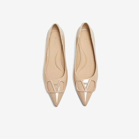 百思图2025秋季新款浅口单鞋时尚潮流通勤细跟尖头女鞋F5197CQ5