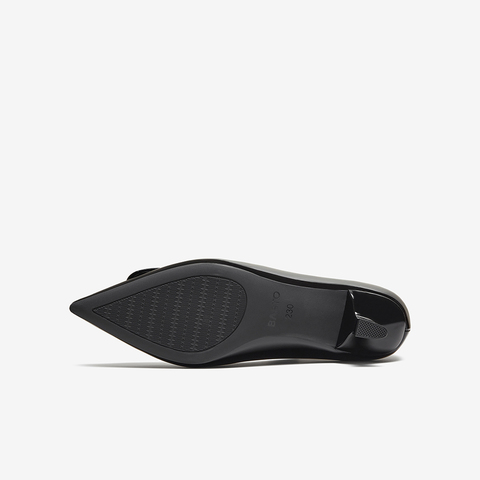 百思图2025秋季新款浅口单鞋时尚潮流通勤细跟尖头女鞋F5197CQ5