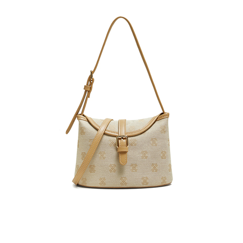 百思图2025秋季新款商场同款腋下包时尚复古斜挎包女TY038CX5