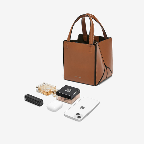 百思图2025秋季新款商场同款手提包时尚简约单肩斜挎包女J8070CX5