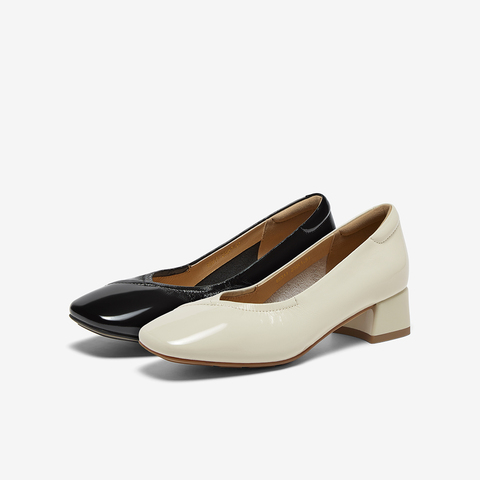 百思图2025秋季新款商场同款浅口单鞋时尚简约通勤女鞋E5311CQ5