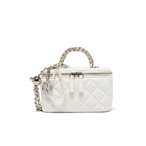 百思图2025夏季新款商场同款绗缝盒子包时尚通勤斜挎包女TY018BX5