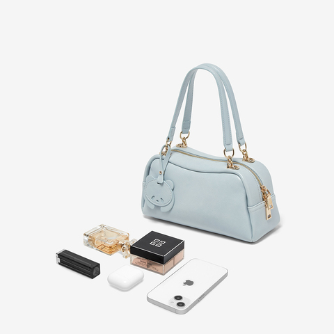 百思图2025夏新款商场同款波士顿包时尚通勤单肩斜挎包女TY013BX5