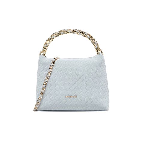 百思图2025夏季新款商场同款手提包时尚编织单肩斜挎包女TY012BX5