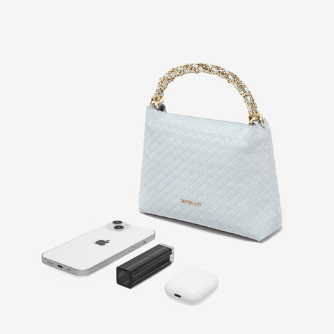 百思图2025夏季新款商场同款手提包时尚编织单肩斜挎包女TY012BX5