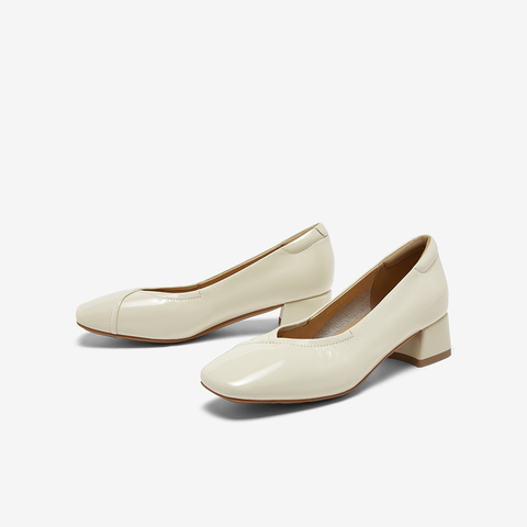 百思图2025秋季新款商场同款浅口单鞋时尚简约通勤女鞋E5311CQ5