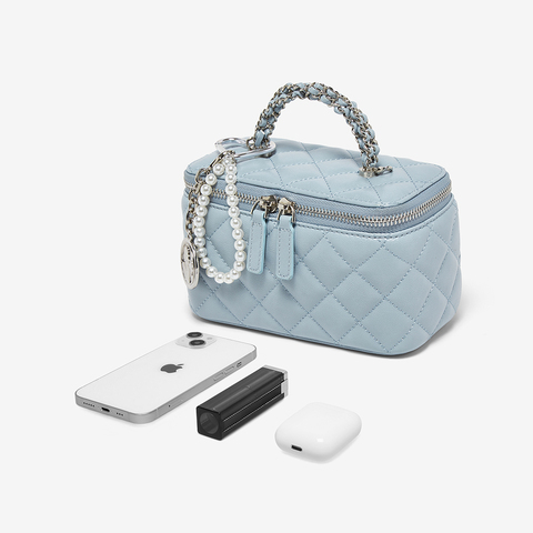 百思图2025夏季新款商场同款绗缝盒子包时尚通勤斜挎包女TY018BX5