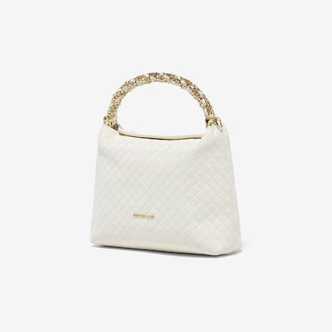 百思图2025夏季新款商场同款手提包时尚编织单肩斜挎包女TY012BX5