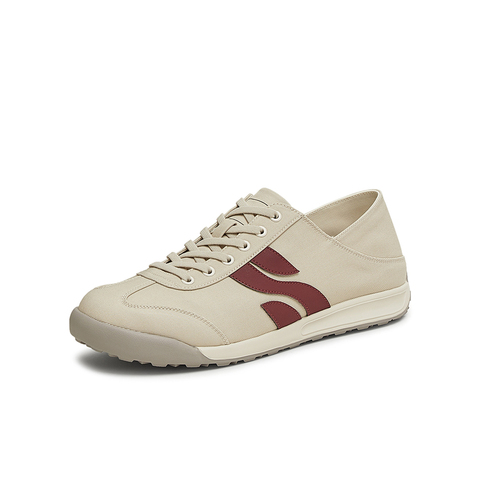 百思图2025夏季新款时尚简约复古运动德训鞋平跟男休闲鞋51228BM5