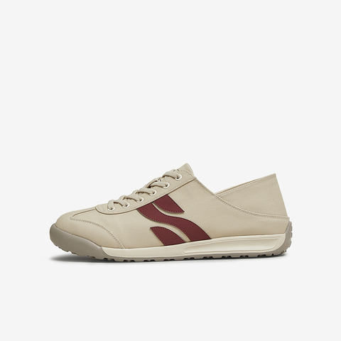 百思图2025夏季新款时尚简约复古运动德训鞋平跟男休闲鞋51228BM5