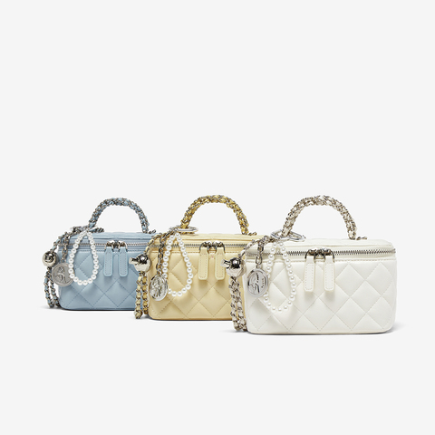 百思图2025夏季新款商场同款绗缝盒子包时尚通勤斜挎包女TY018BX5