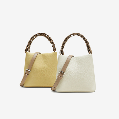 百思图2025秋季新款商场同款水桶包时尚简约通勤斜挎包女TY019CX5