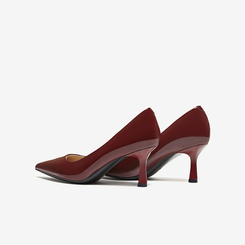 百思图2025秋季新款商场同款浅口单鞋潮流细高跟尖头女鞋CU711CQ5