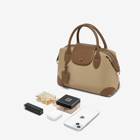 百思图2025秋季新款商场同款手提包时尚简约通勤斜挎包女TY035CX5