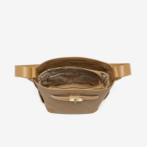 百思图2025秋季新款商场同款水桶包时尚潮流单肩包女W6A38CX5