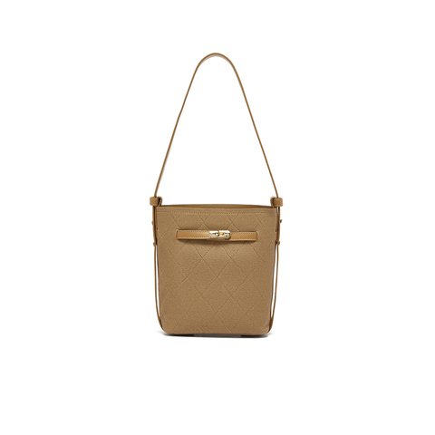 百思图2025秋季新款商场同款水桶包时尚潮流单肩包女W6A38CX5