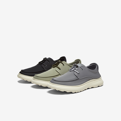 百思图2025夏季新款简约时尚户外运动布鞋厚底男休闲鞋L5880BM5