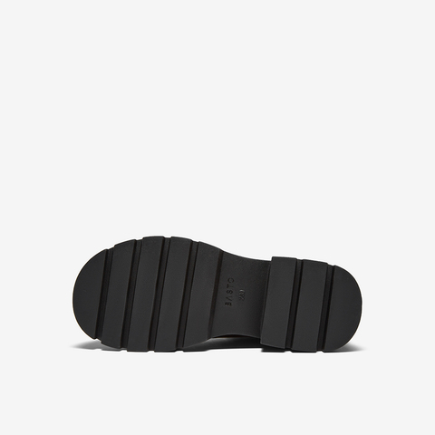 百思图2025冬季新款商场同款骑士靴街头潮流粗跟女长靴F2021DG5