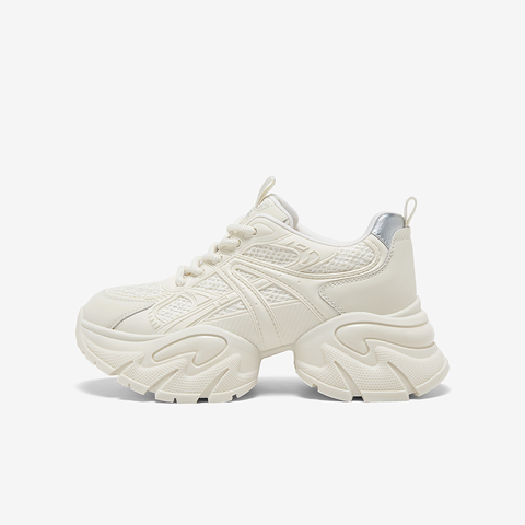 百思图2025秋季新款商场同款老爹鞋时尚厚底增高女休闲鞋G8833CM5