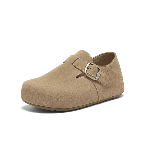 百思图2025秋季新款勃肯鞋简约时尚复古通勤休闲女单鞋D3532CM5