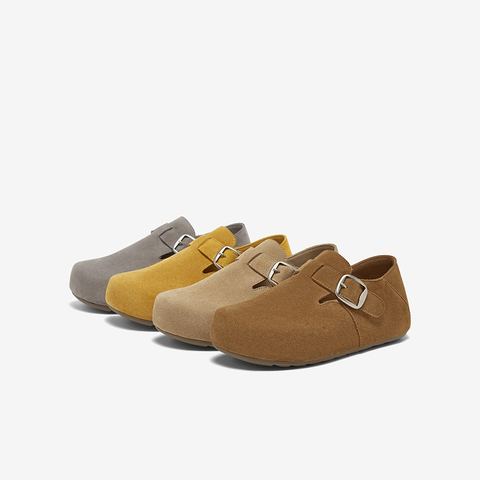 百思图2025秋季新款勃肯鞋简约时尚复古通勤休闲女单鞋D3532CM5