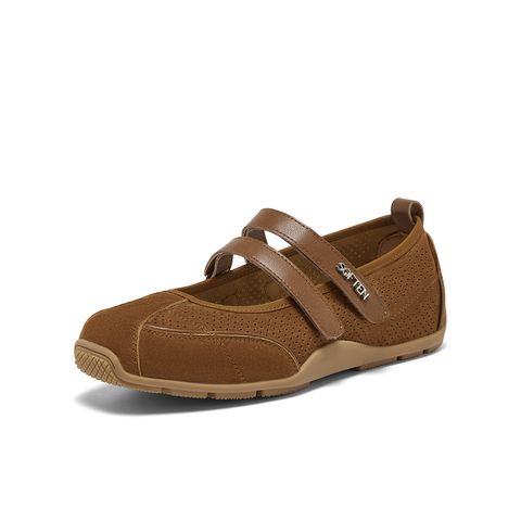 百思图2025秋季新款芭蕾玛丽珍时尚休闲浅口女单鞋D3222CQ5