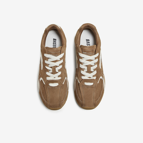 百思图2025秋季新款德训鞋时尚复古潮流男运动休闲鞋02501CM5