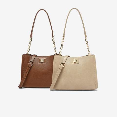 百思图2025秋季新款商场同款腋下包时尚简约单肩包女J9019CX5