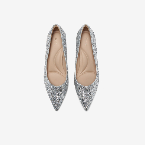 百思图2025秋季新款商场同款浅口单鞋时尚细高跟尖头女鞋CU072CQ5