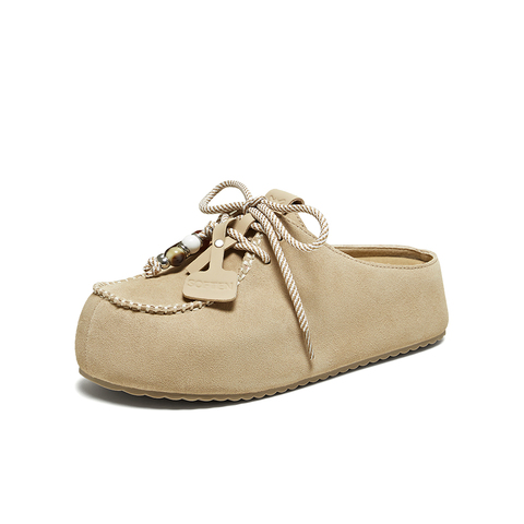 百思图2025秋季新款商场同款勃肯鞋时尚休闲女拖鞋E7323CH5